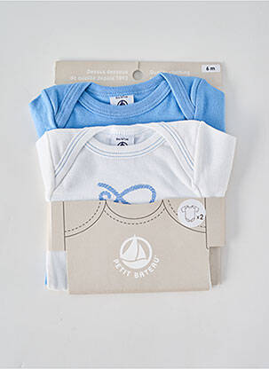 Body lingerie stretch bleu PETIT BATEAU enfant