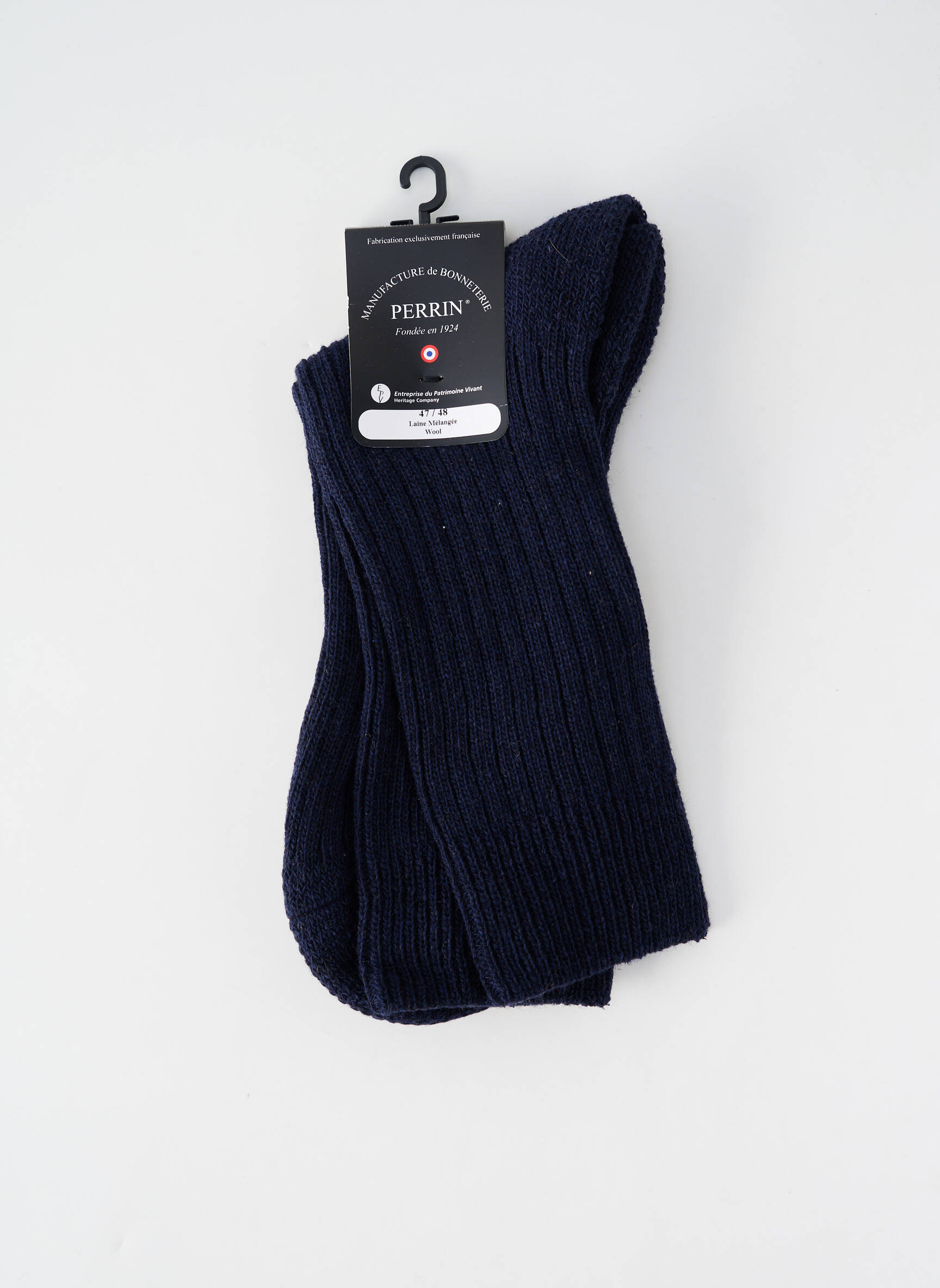 Chaussettes stretch bleu PERRIN homme