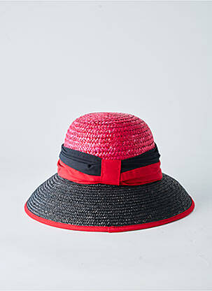 Chapeau forme chapeau paille rose FLECHET femme