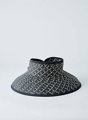 Chapeau forme chapeau paille noir HERMAN femme