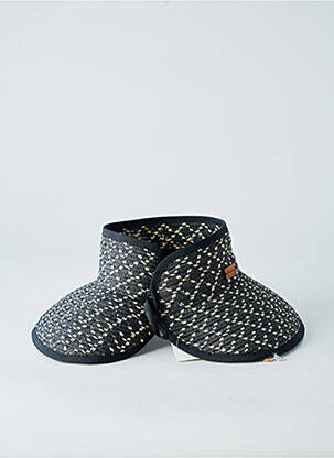 Chapeau forme chapeau paille noir HERMAN femme