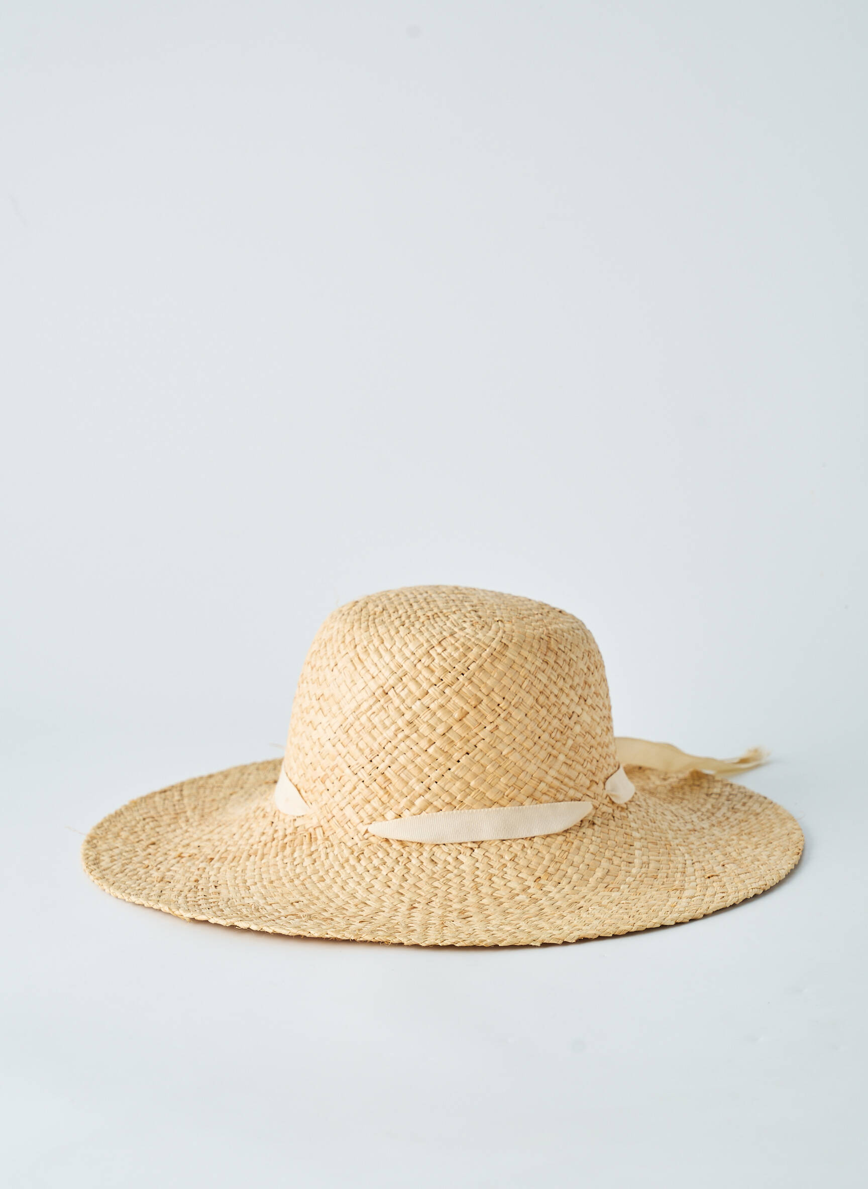 Chapeau forme chapeau paille beige CL femme