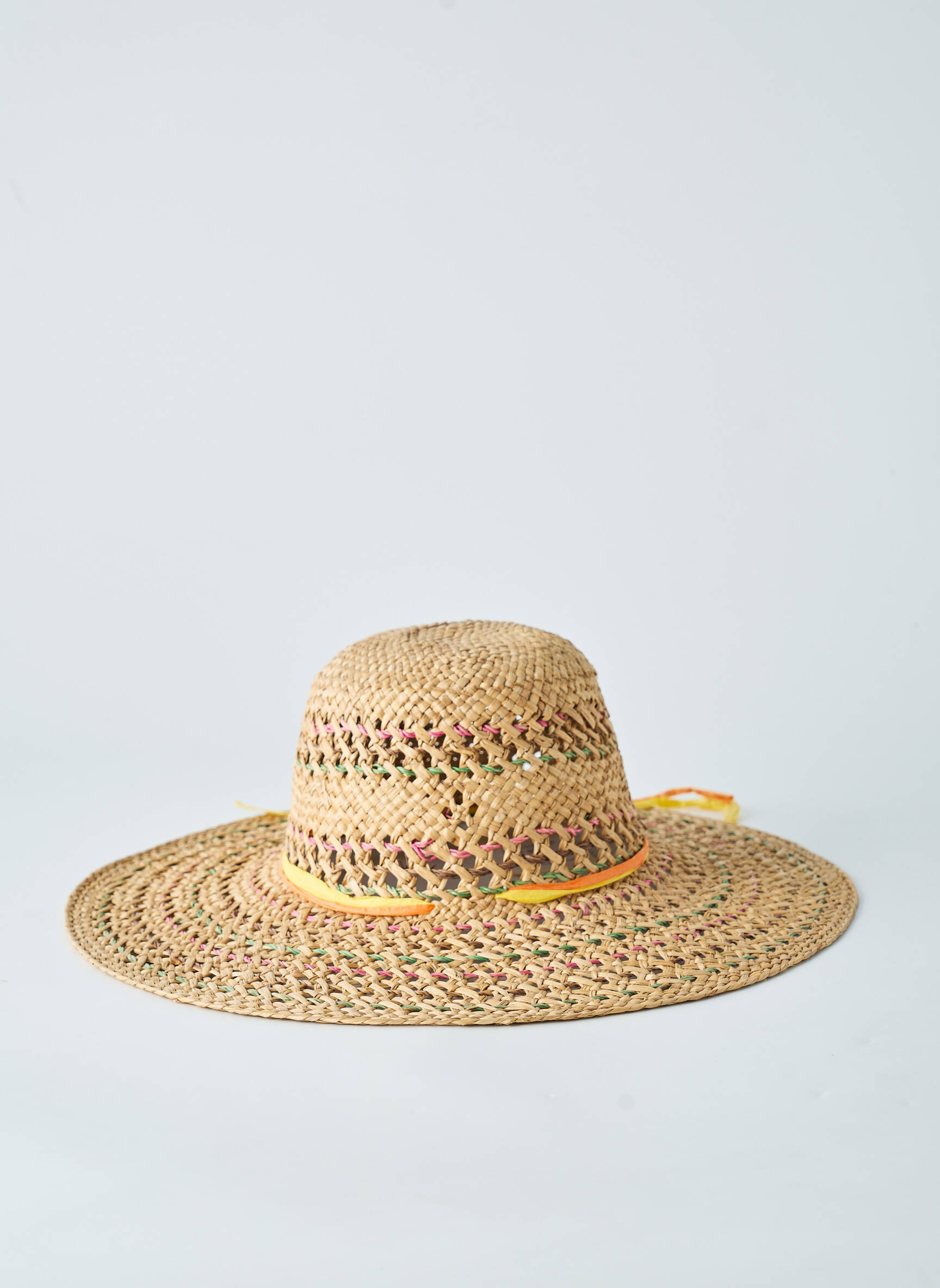 Chapeau forme chapeau paille beige CL femme