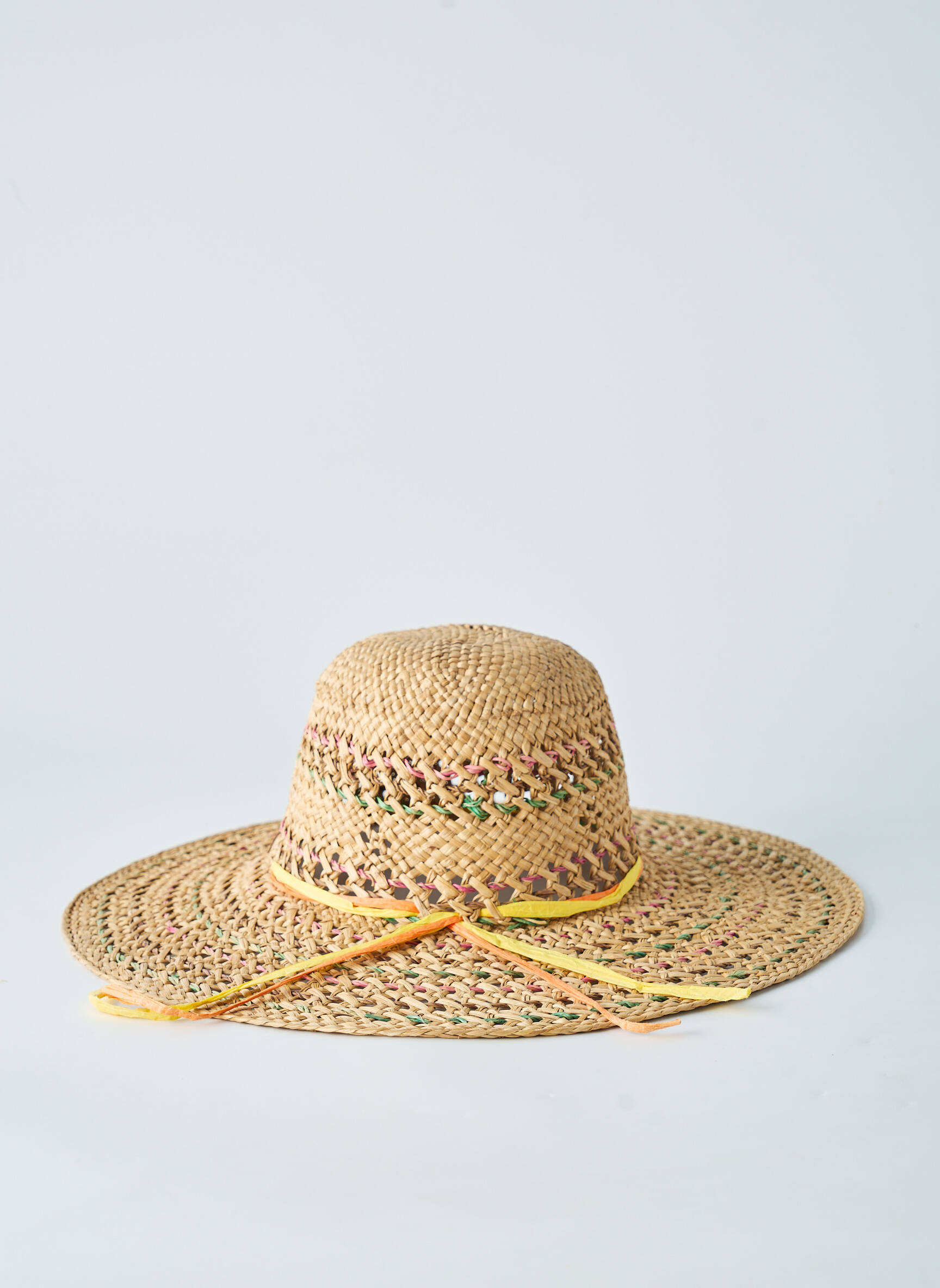 Chapeau forme chapeau paille beige CL femme