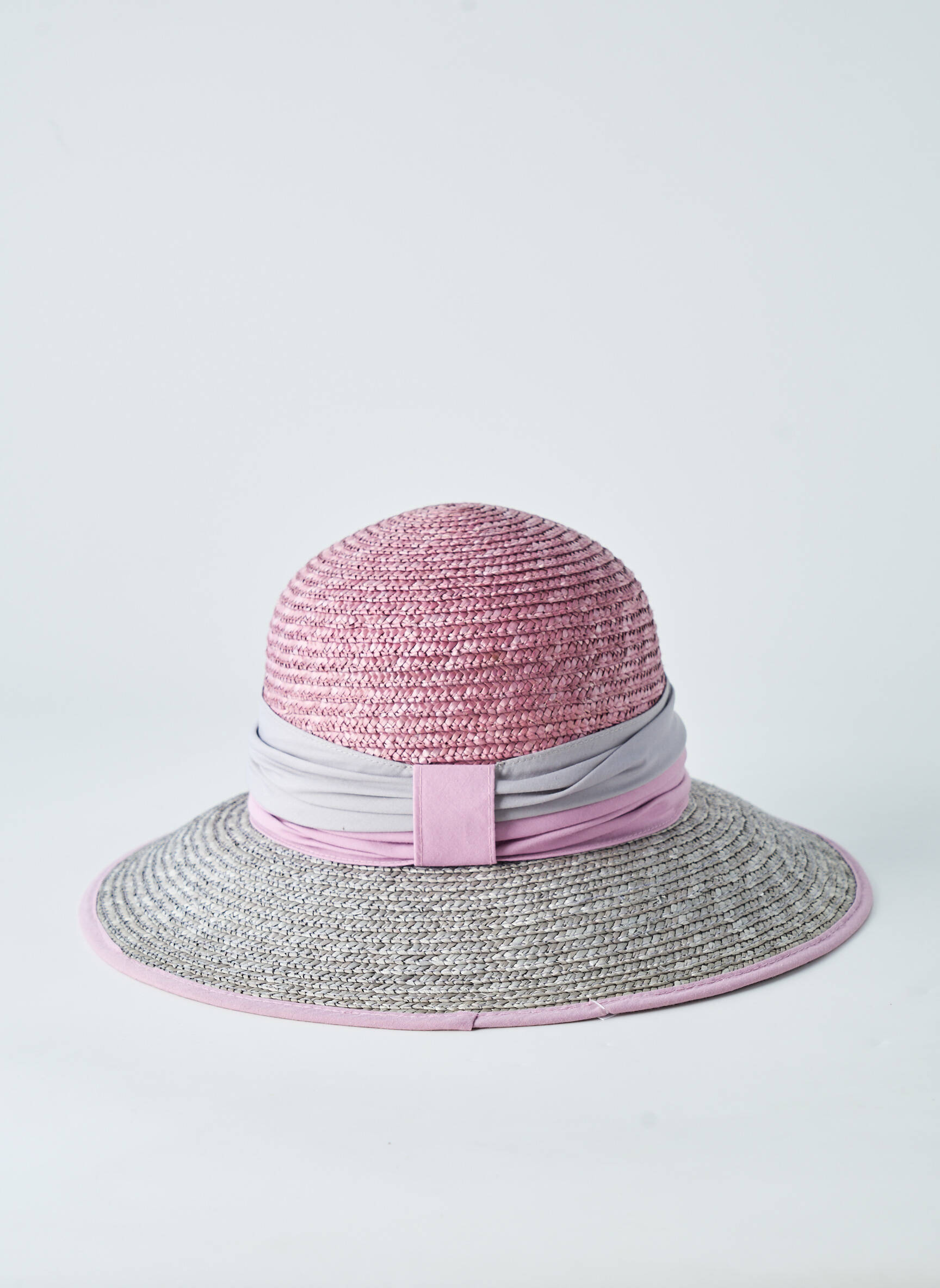 Chapeau forme chapeau paille rose FLECHET femme