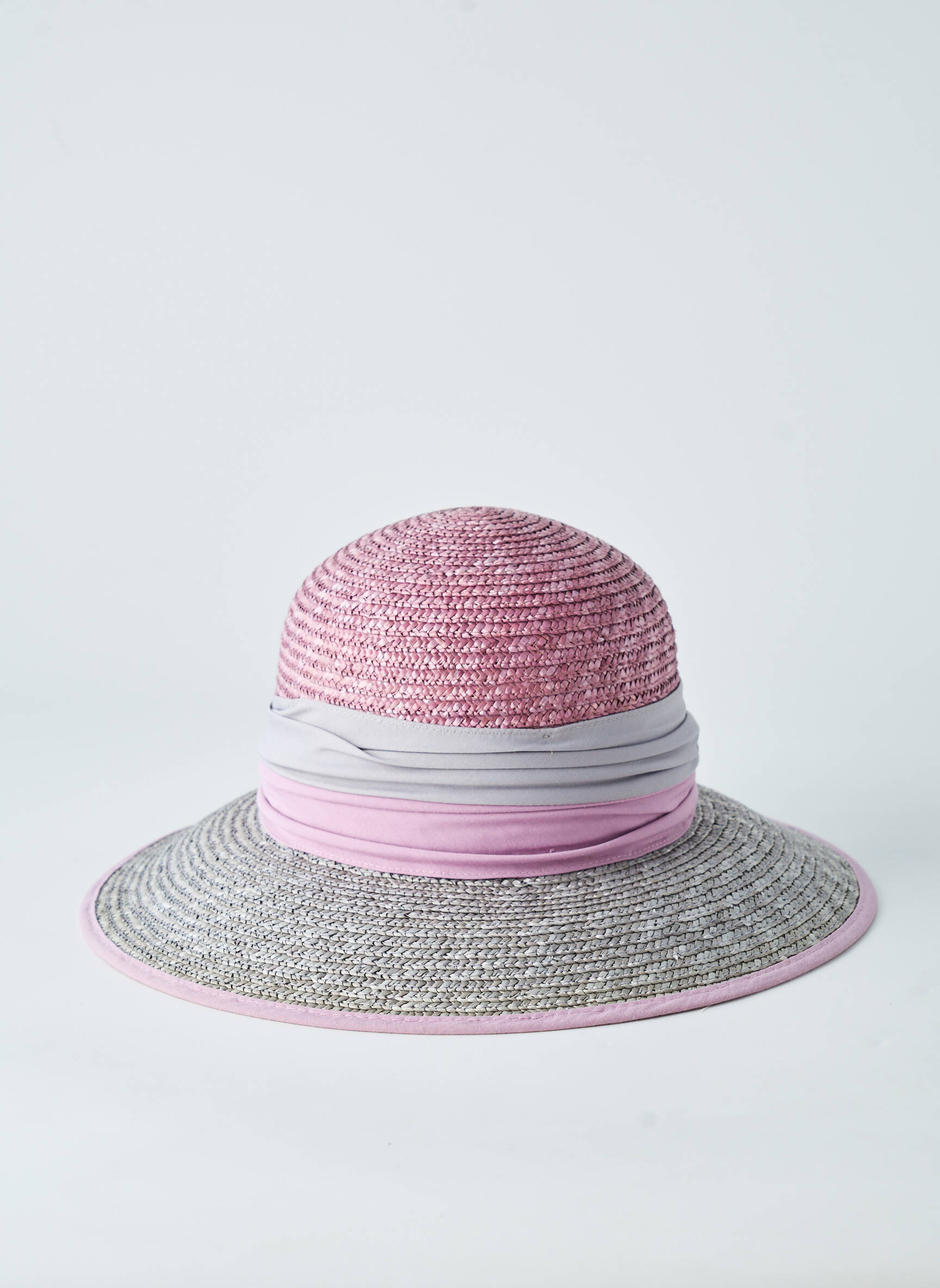 Chapeau forme chapeau paille rose FLECHET femme