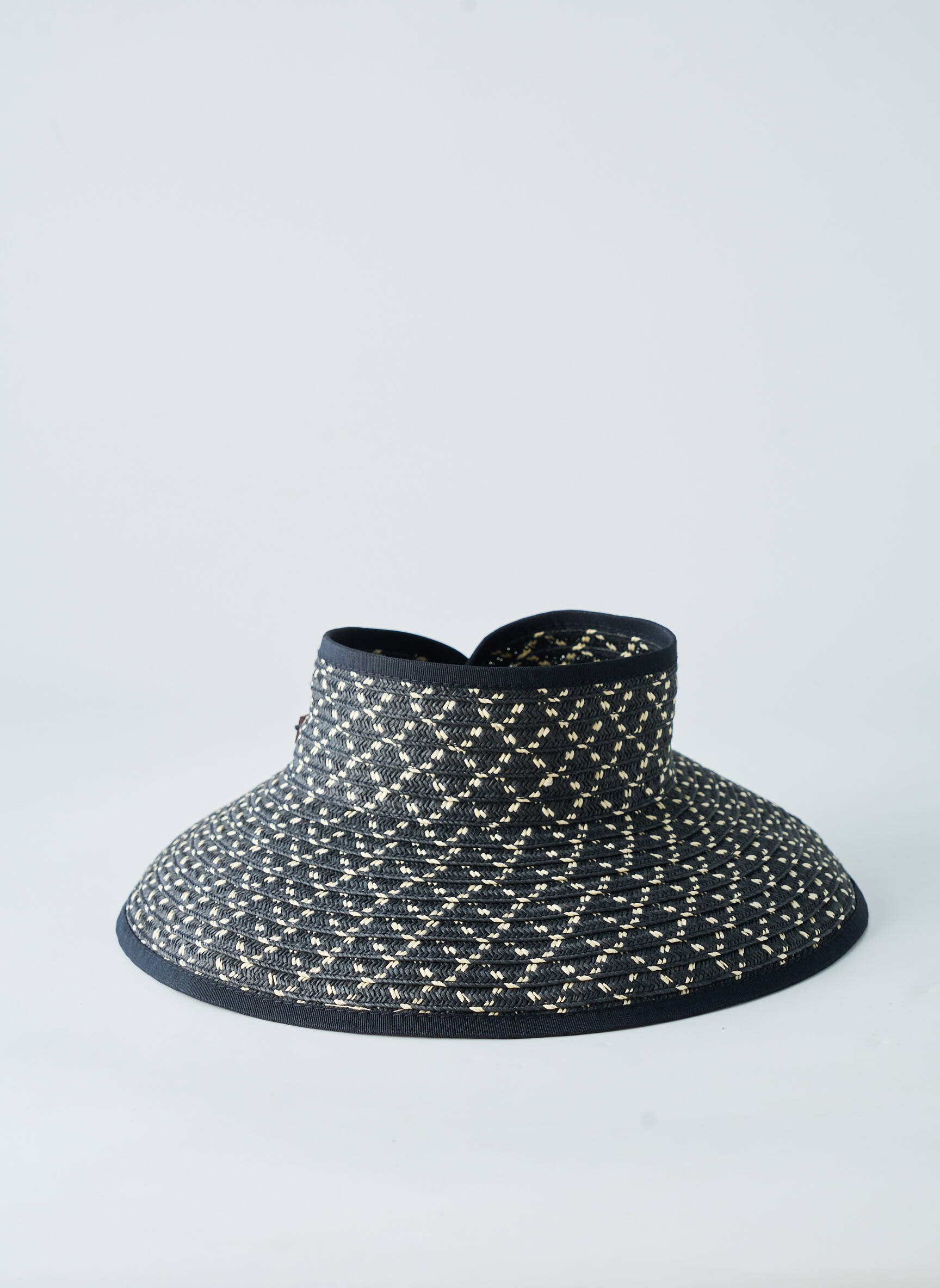 Chapeau forme chapeau paille noir HERMAN femme