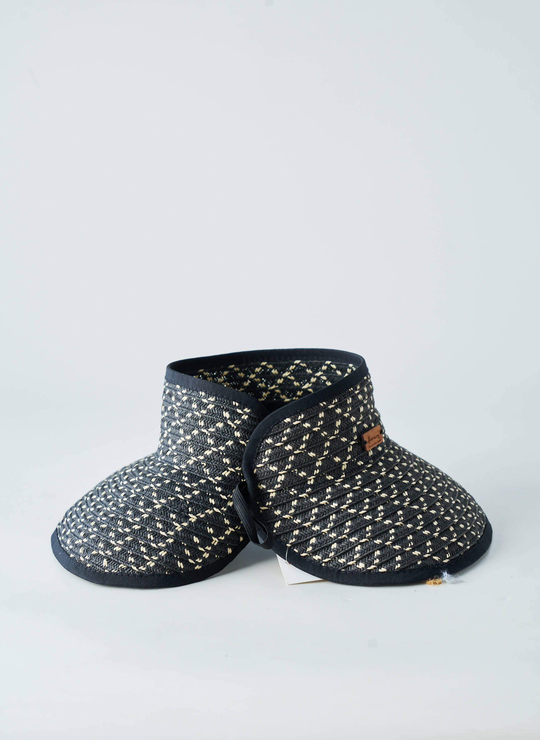 Chapeau forme chapeau paille noir HERMAN femme