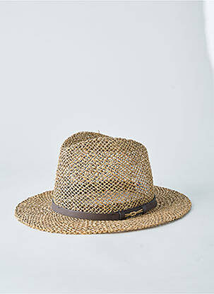 Chapeau forme chapeau paille beige COUSTILLERES femme
