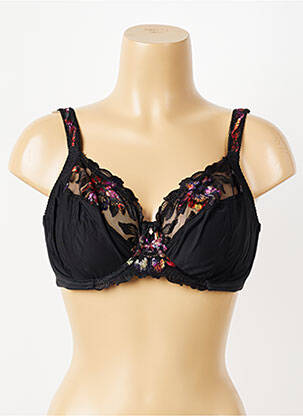 Soutien-gorge effet matière satinée haut soutien-gorge emboitant noir FANTASIE femme