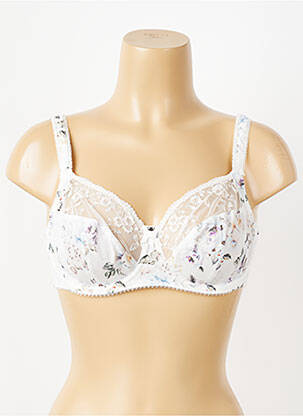 Soutien-gorge effet matière satinée haut soutien-gorge emboitant blanc FANTASIE femme