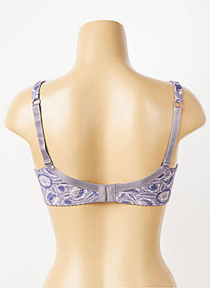 Soutien-gorge effet matière satinée haut soutien-gorge emboitant violet PIEGE femme