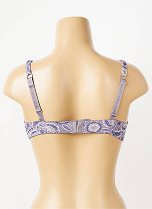 Soutien-gorge effet matière satinée haut soutien-gorge emboitant violet PIEGE femme