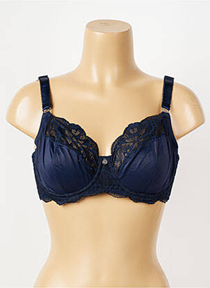 Soutien-gorge effet matière satinée haut soutien-gorge emboitant bleu FANTASIE femme