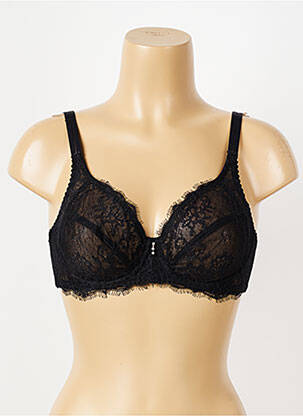 Soutien-gorge sans armature haut soutien-gorge emboitant noir PIEGE femme