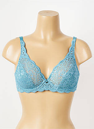 Soutien-gorge légère et transparente haut soutien-gorge emboitant bleu TRIUMPH femme