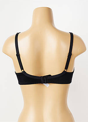 Soutien-gorge effet matière satinée haut soutien-gorge emboitant noir PIEGE femme