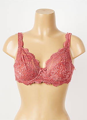 Soutien-gorge effet matière satinée haut soutien-gorge emboitant rose SASSA femme