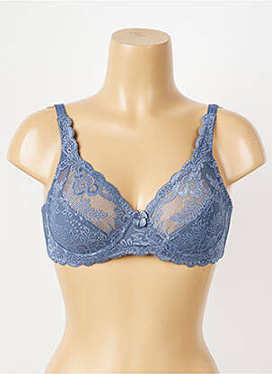 Soutien-gorge légère et transparente haut soutien-gorge emboitant bleu PIEGE femme