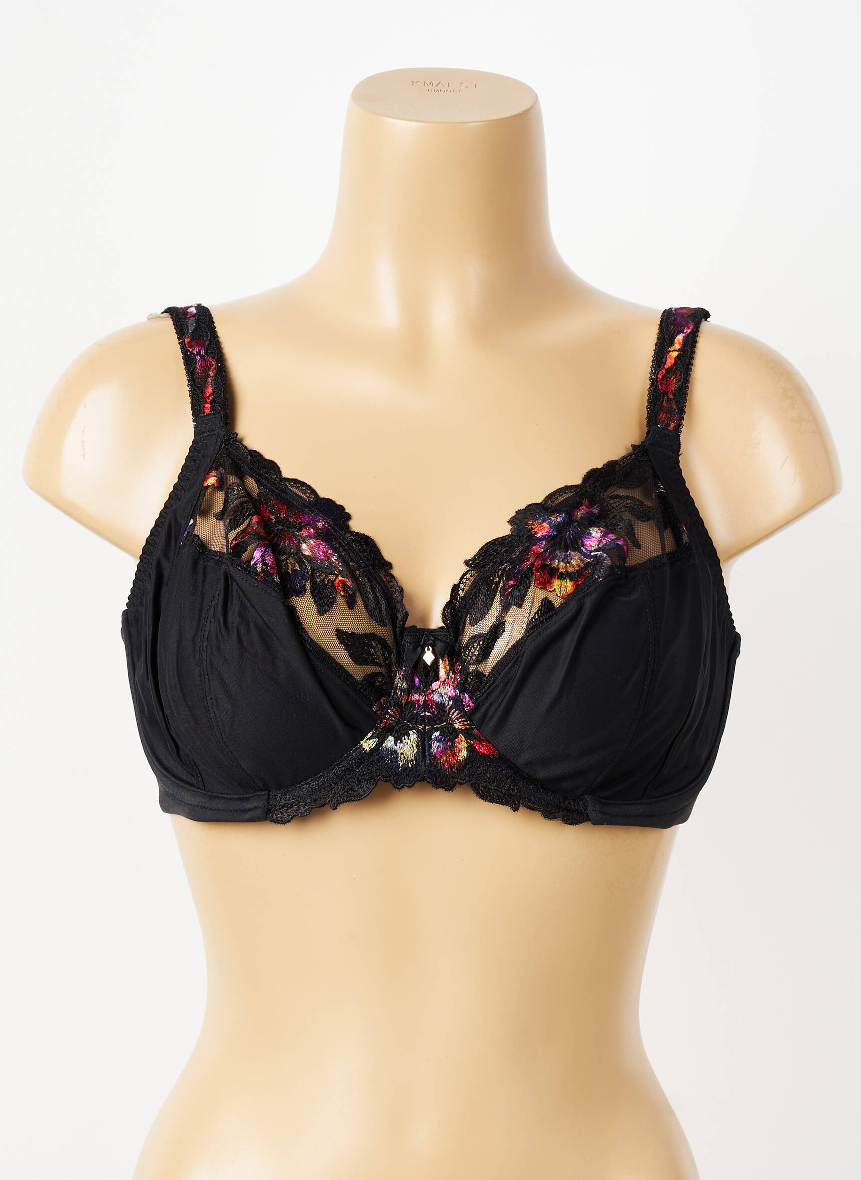 Soutien-gorge effet matière satinée haut soutien-gorge emboitant noir FANTASIE femme