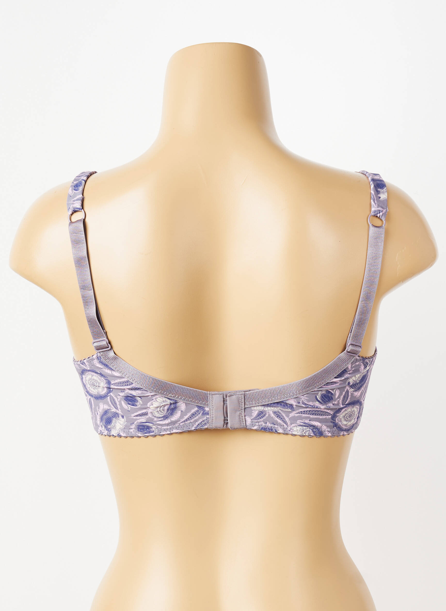 Soutien-gorge effet matière satinée haut soutien-gorge emboitant violet PIEGE femme