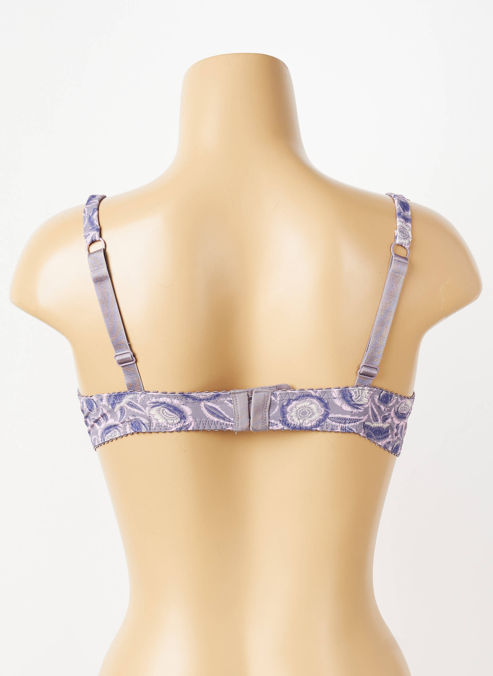 Soutien-gorge effet matière satinée haut soutien-gorge emboitant violet PIEGE femme