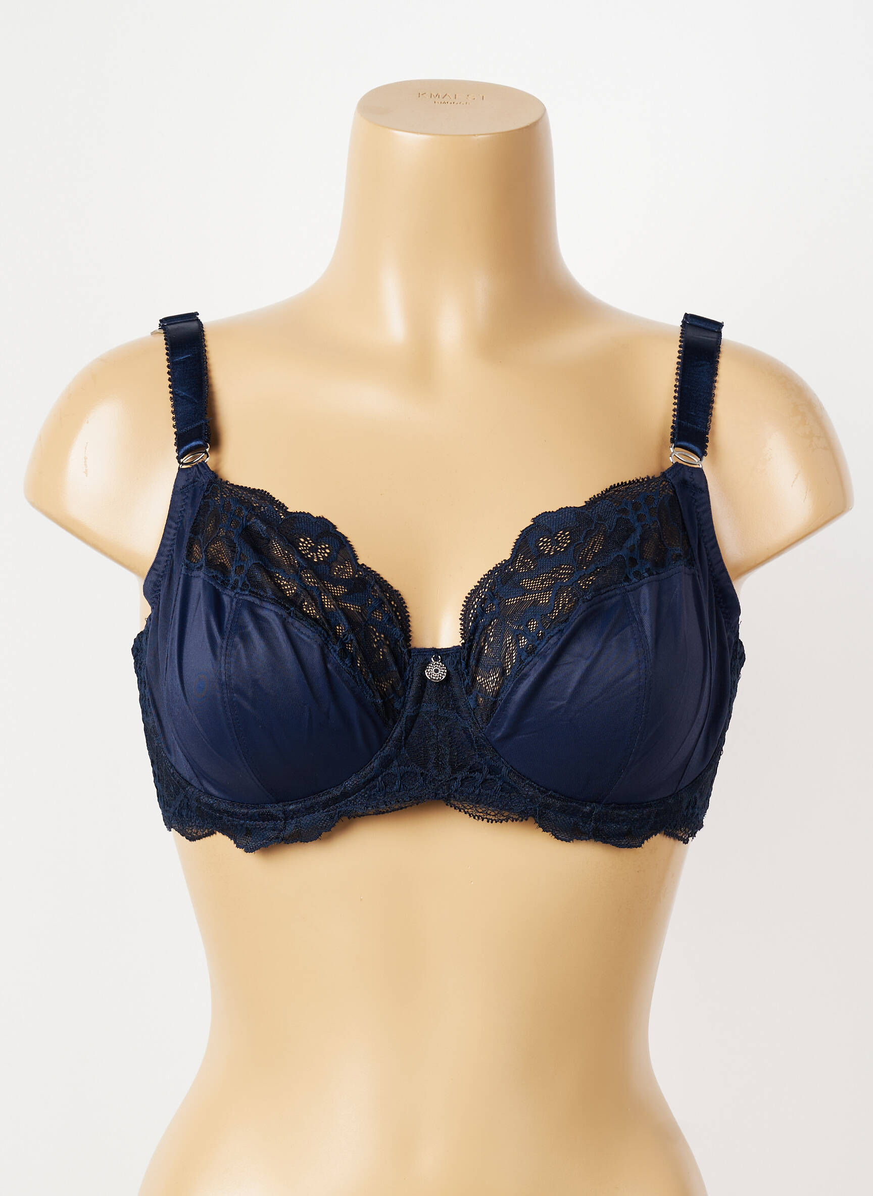 Soutien-gorge effet matière satinée haut soutien-gorge emboitant bleu FANTASIE femme