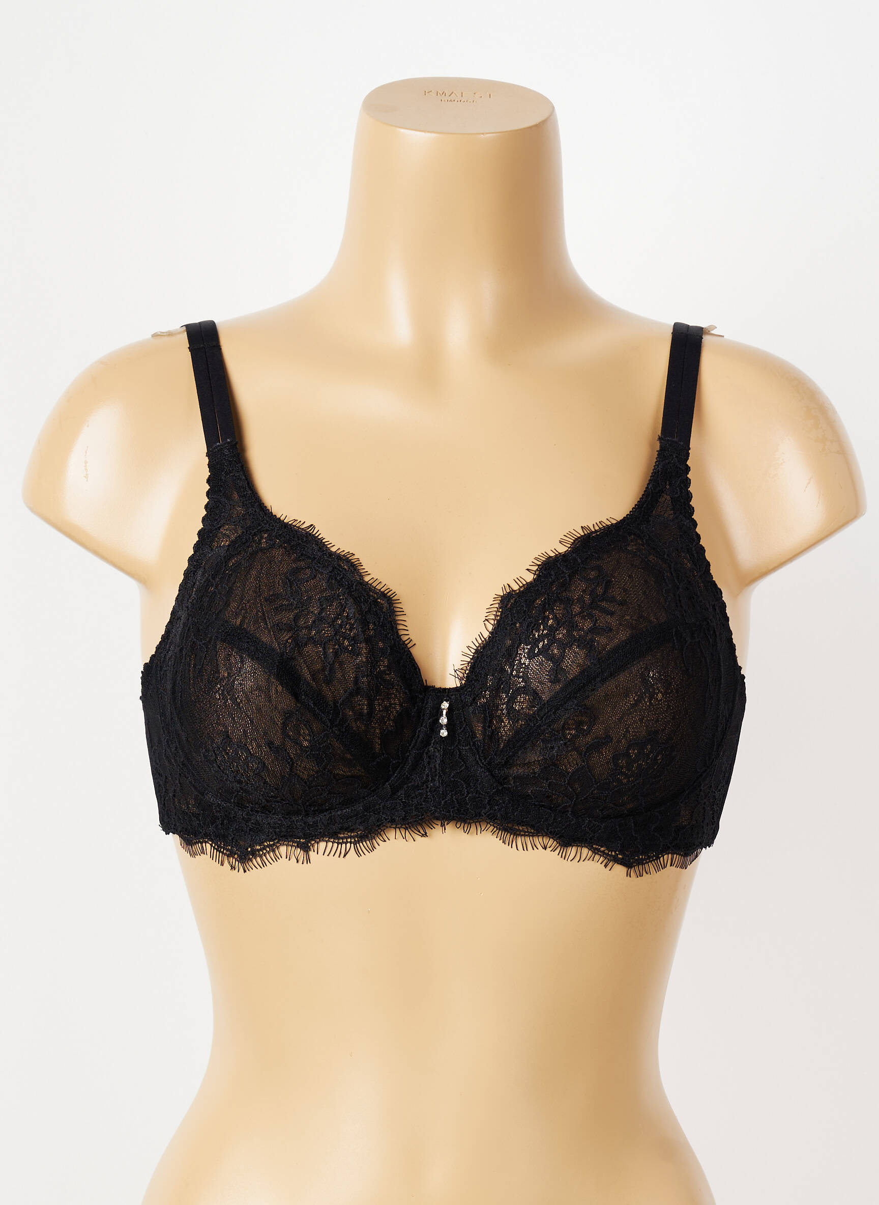 Soutien-gorge sans armature haut soutien-gorge emboitant noir PIEGE femme