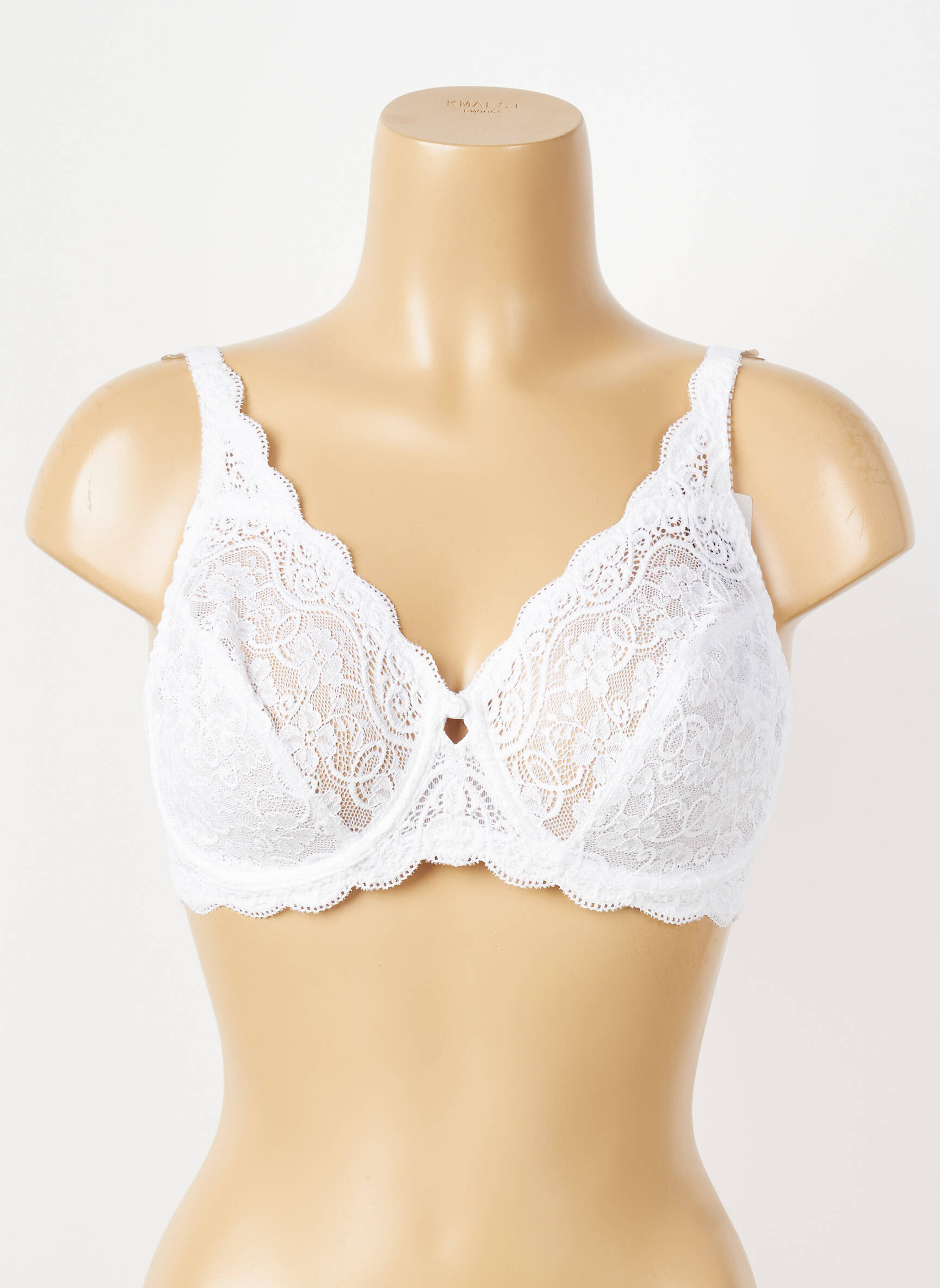 Soutien-gorge légère et transparente haut soutien-gorge emboitant blanc EMPREINTE femme