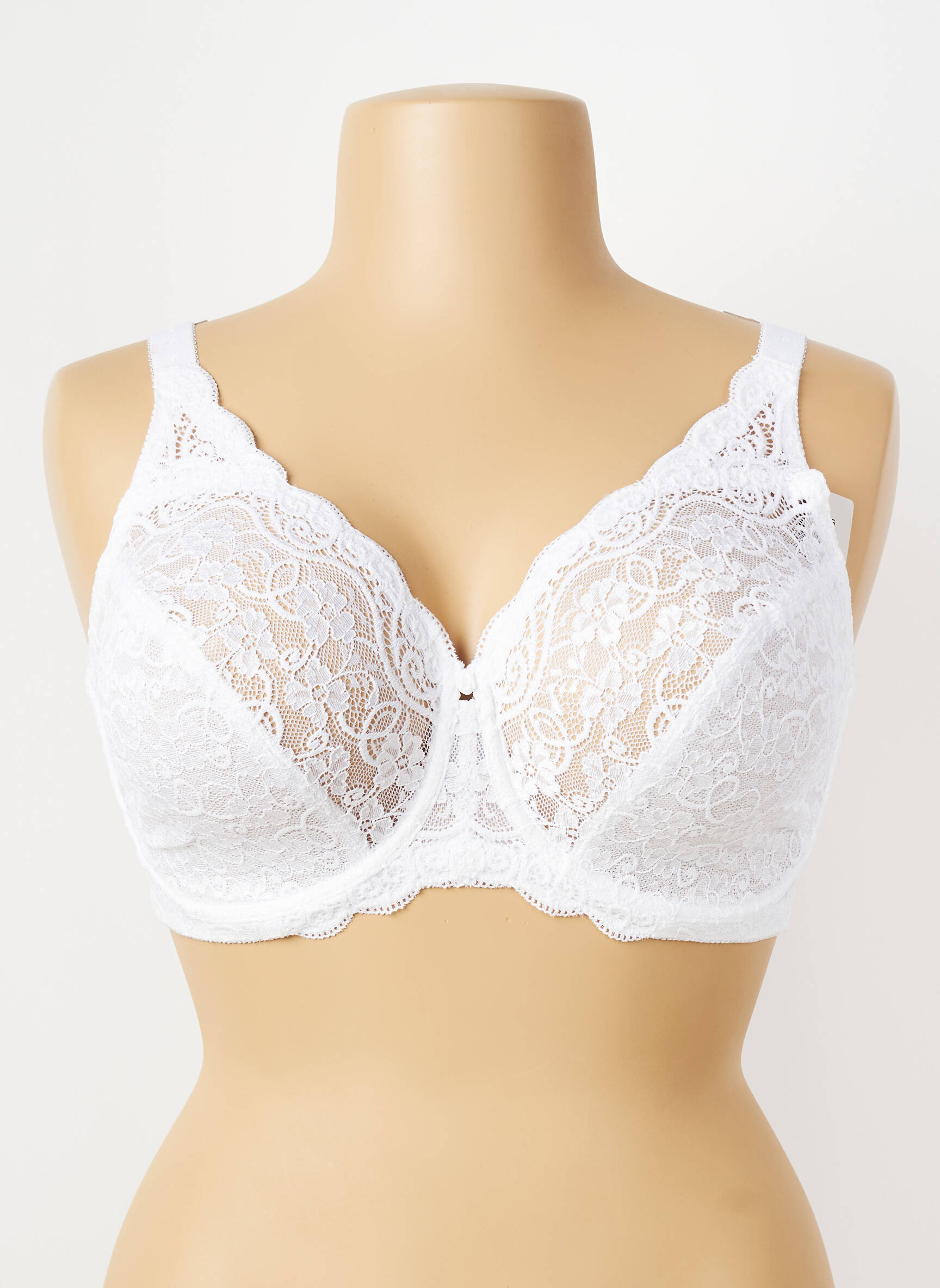 Soutien-gorge légère et transparente haut soutien-gorge emboitant blanc TRIUMPH femme