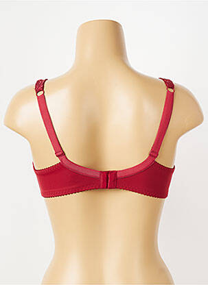 Soutien-gorge effet matière satinée haut soutien-gorge emboitant rouge PIEGE femme