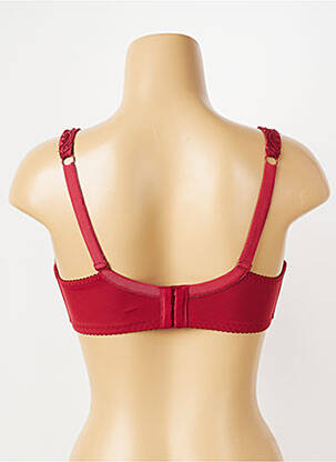 Soutien-gorge effet matière satinée haut soutien-gorge emboitant rouge PIEGE femme