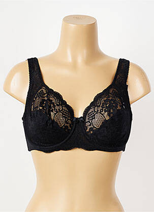 Soutien-gorge effet matière satinée haut soutien-gorge emboitant noir PIEGE femme
