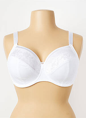 Soutien-gorge effet matière satinée haut soutien-gorge emboitant blanc FANTASIE femme
