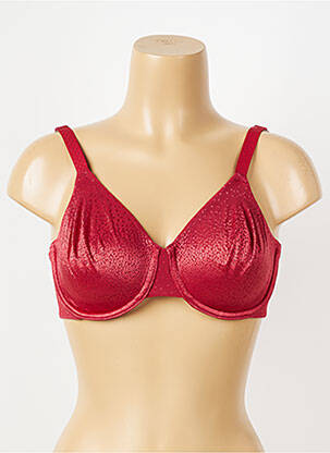 Soutien-gorge effet matière satinée haut soutien-gorge emboitant rouge WACOAL femme