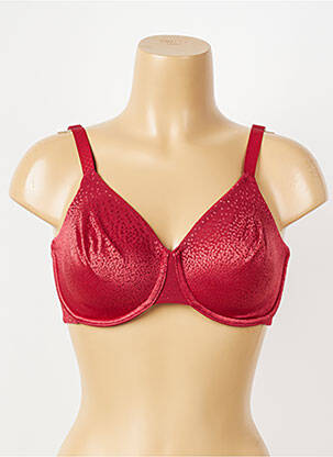 Soutien-gorge effet matière satinée haut soutien-gorge emboitant rouge WACOAL femme