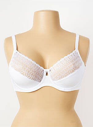 Soutien-gorge effet matière satinée haut soutien-gorge emboitant blanc SASSA femme