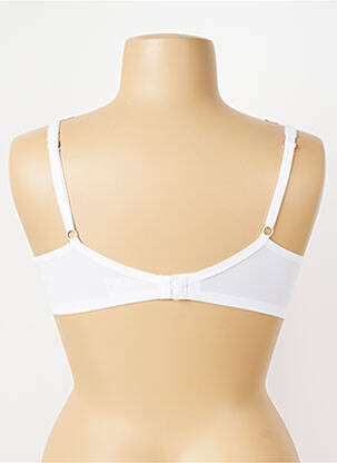 Soutien-gorge effet matière satinée haut soutien-gorge emboitant blanc SASSA femme