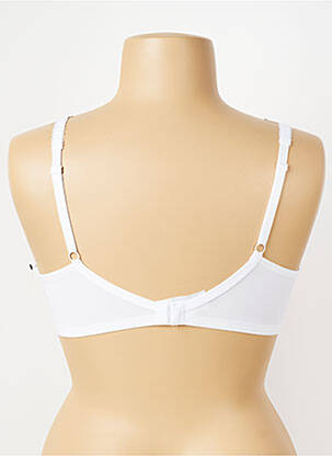 Soutien-gorge effet matière satinée haut soutien-gorge emboitant blanc SASSA femme