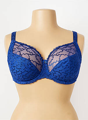 Soutien-gorge effet matière satinée haut soutien-gorge emboitant bleu FANTASIE femme
