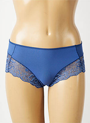 Culotte effet matière satinée bleu JANIRA femme