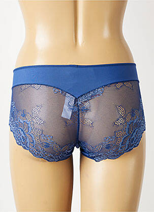 Culotte effet matière satinée bleu JANIRA femme
