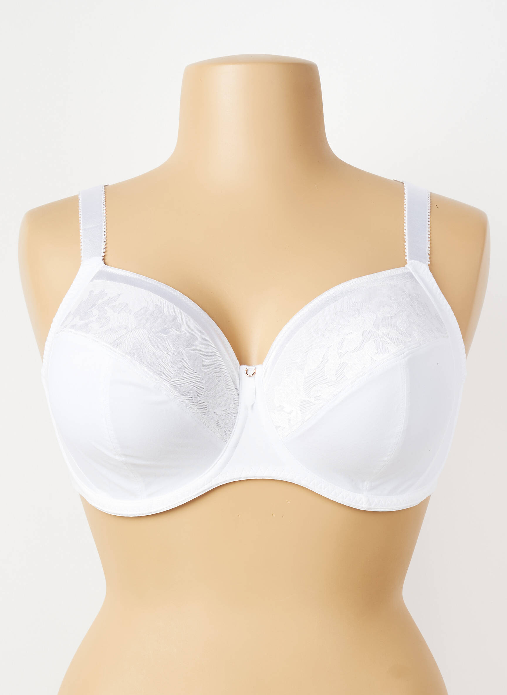 Soutien-gorge effet matière satinée haut soutien-gorge emboitant blanc FANTASIE femme