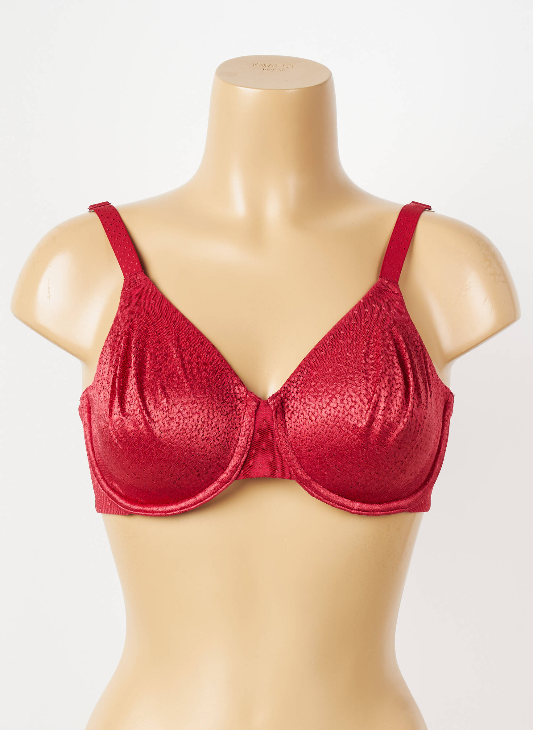 Soutien-gorge effet matière satinée haut soutien-gorge emboitant rouge WACOAL femme