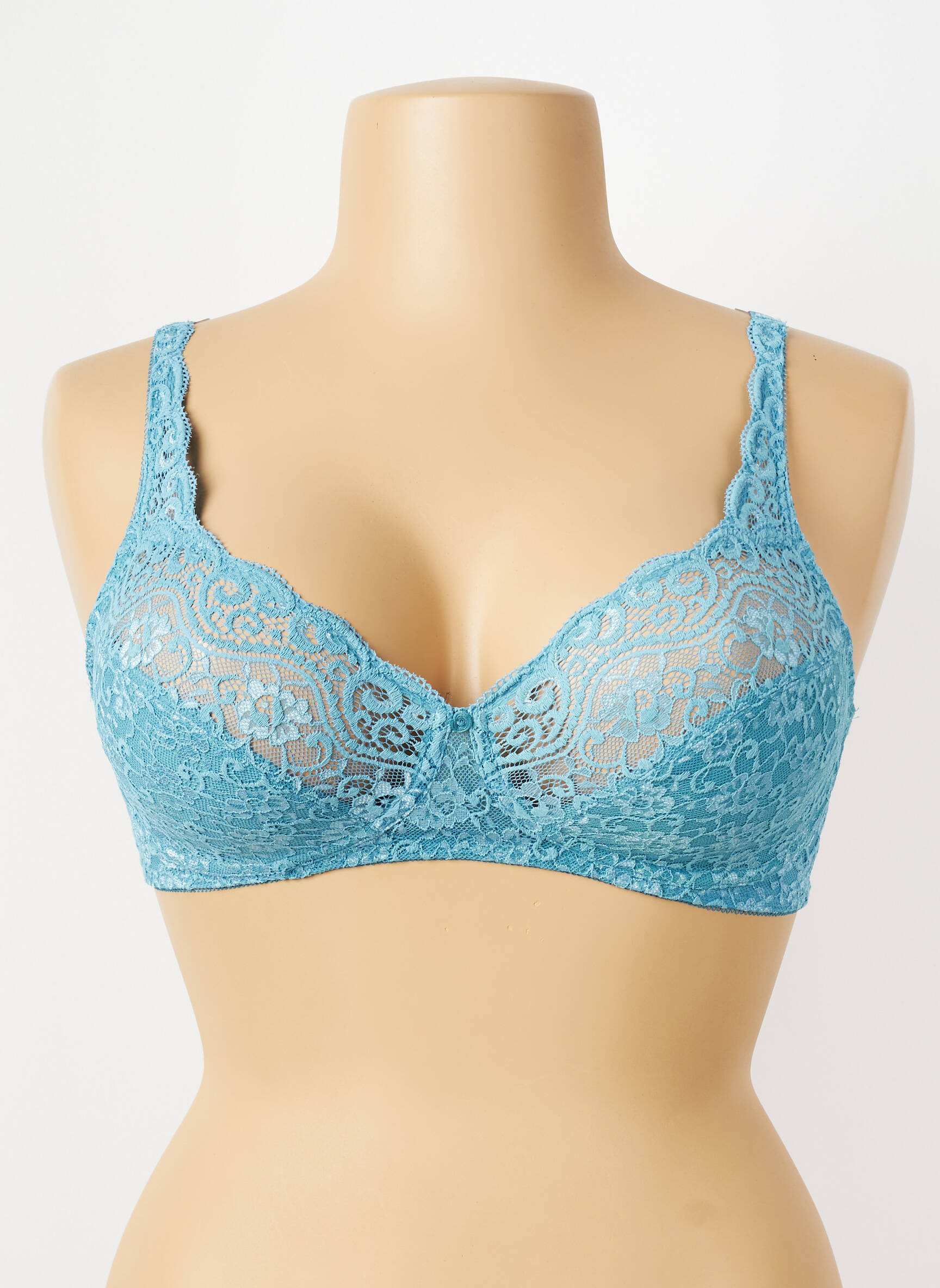 Soutien-gorge légère et transparente haut soutien-gorge emboitant bleu TRIUMPH femme