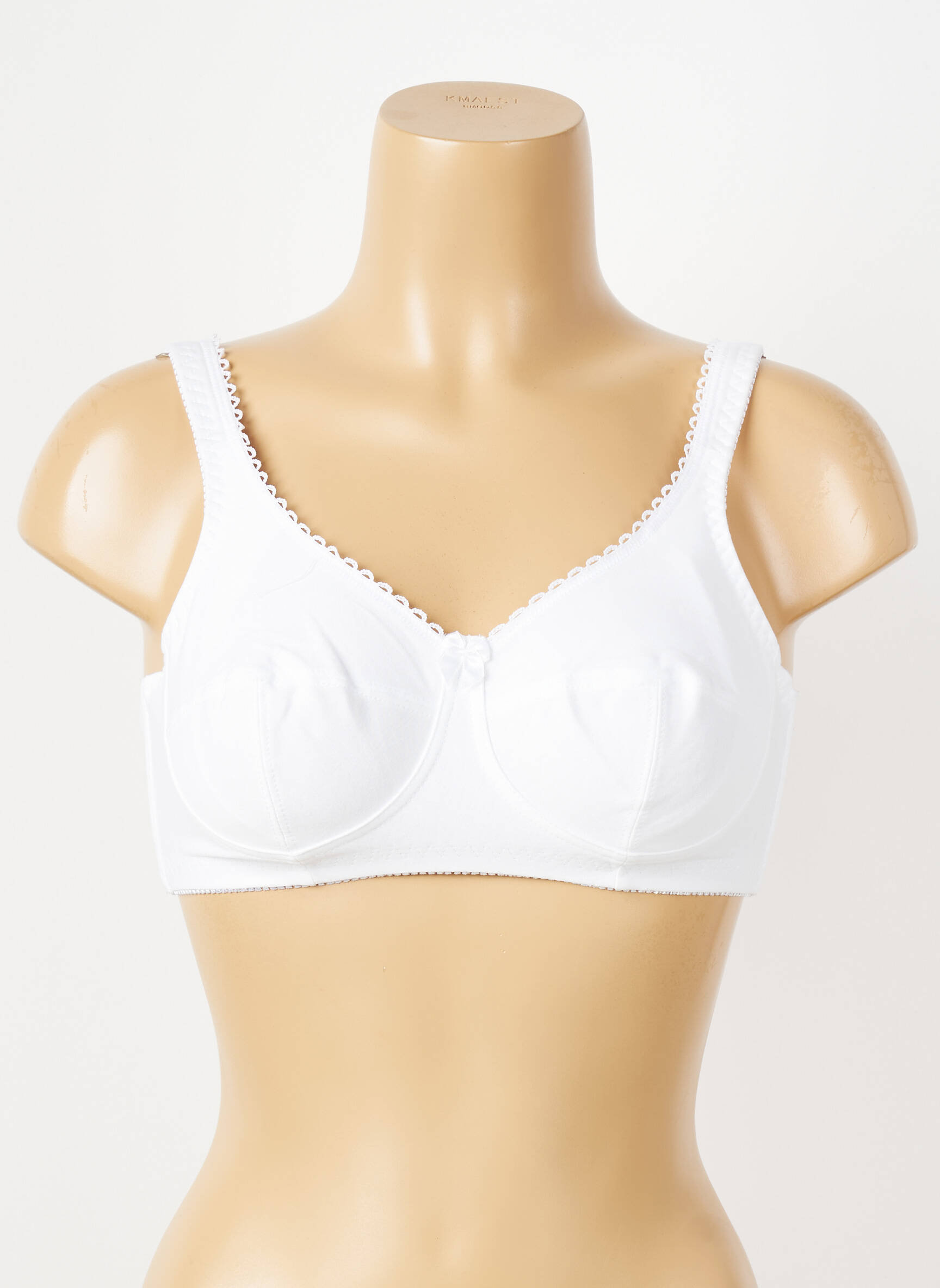 Soutien-gorge sans armature haut soutien-gorge emboitant blanc PIEGE femme