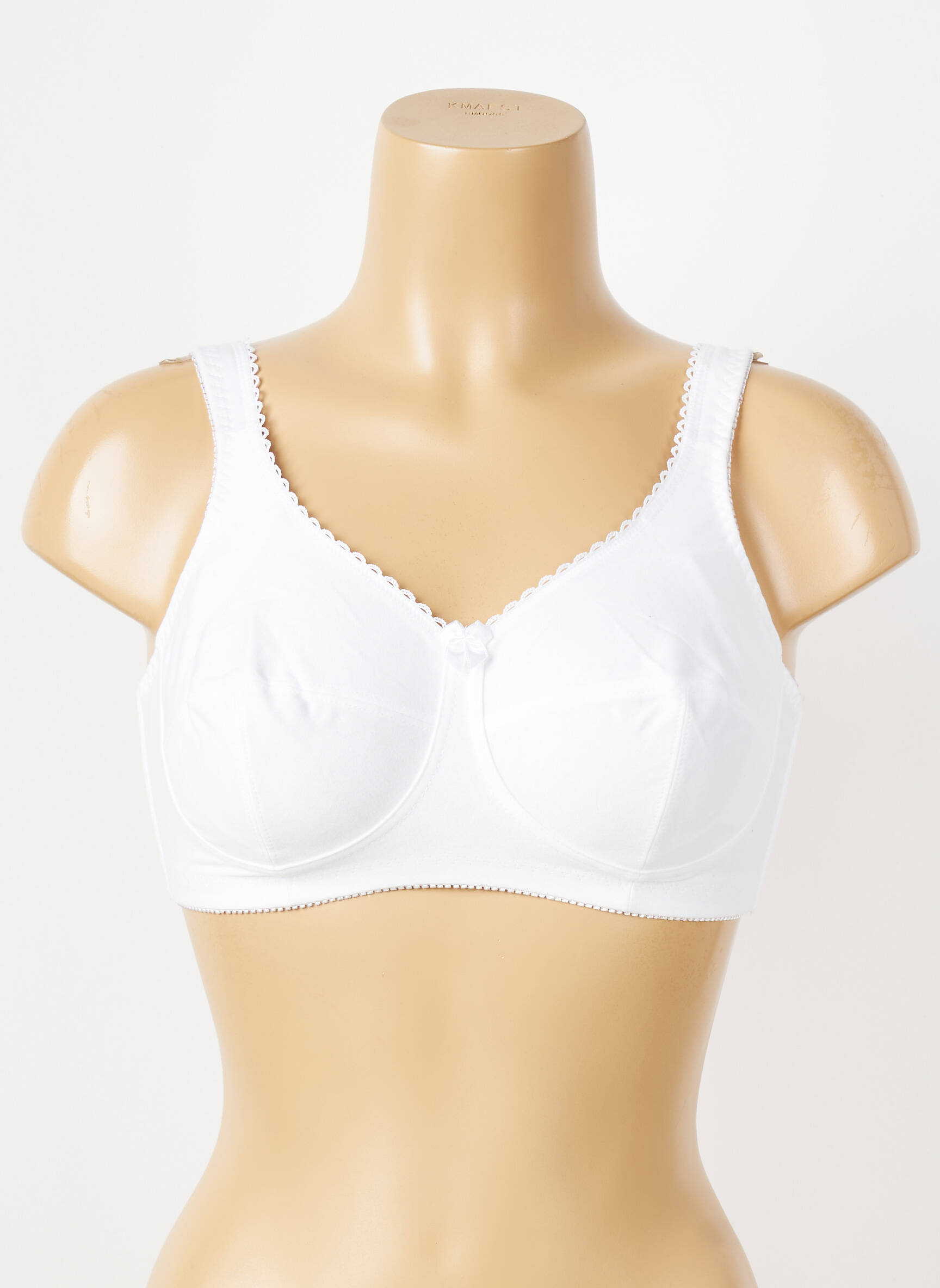 Soutien-gorge sans armature haut soutien-gorge emboitant blanc PIEGE femme