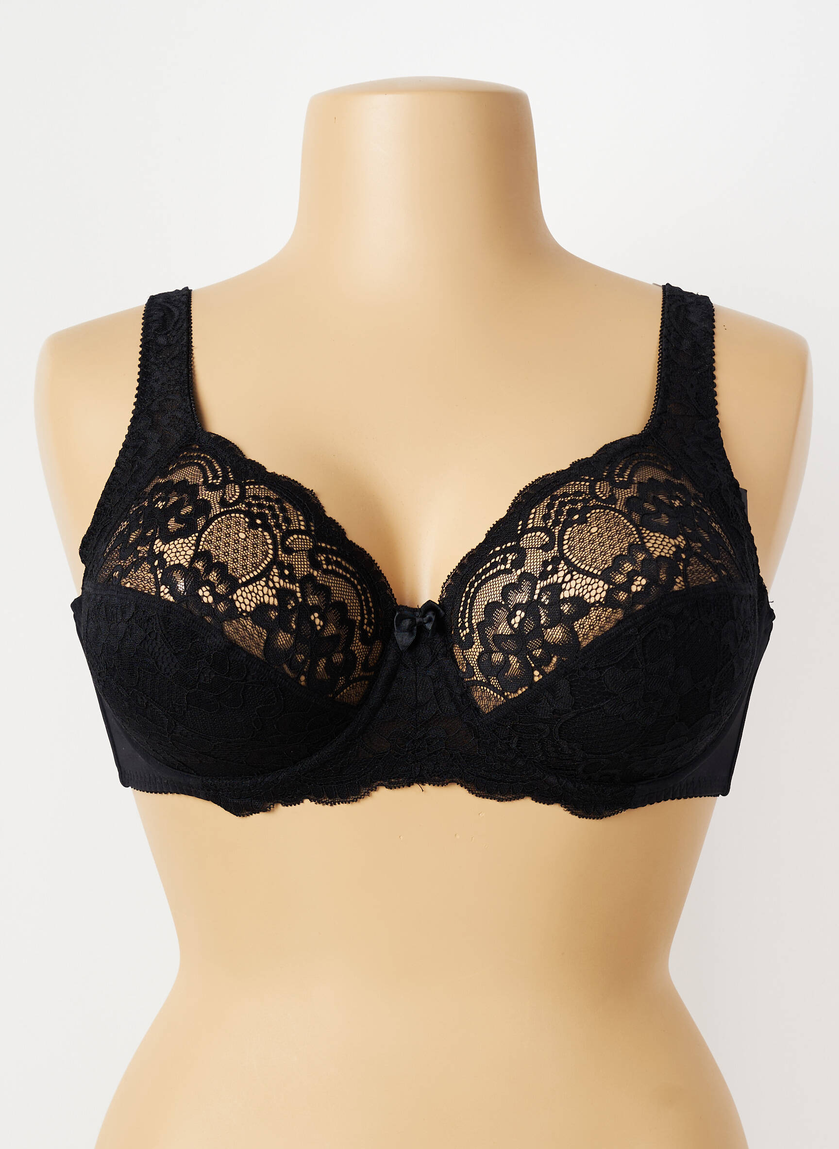 Soutien-gorge légère et transparente haut soutien-gorge emboitant noir PIEGE femme