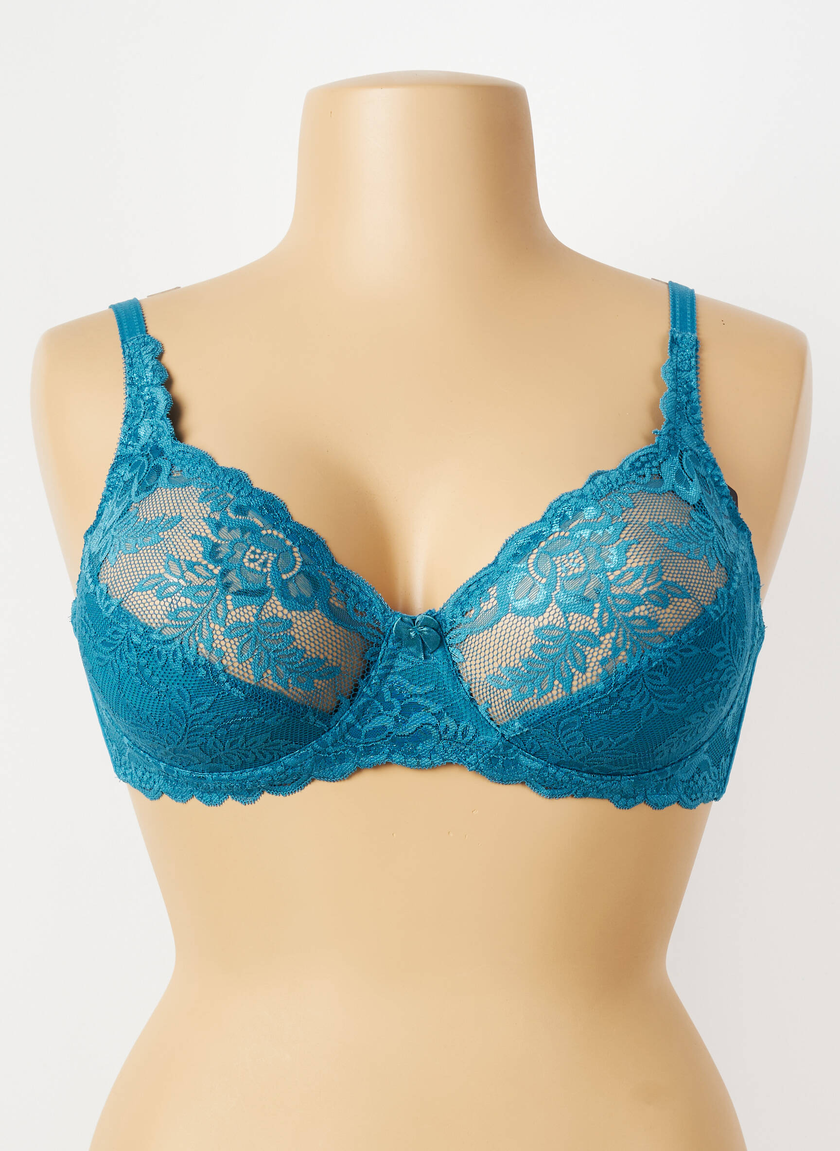 Soutien-gorge effet matière satinée haut soutien-gorge emboitant bleu PIEGE femme
