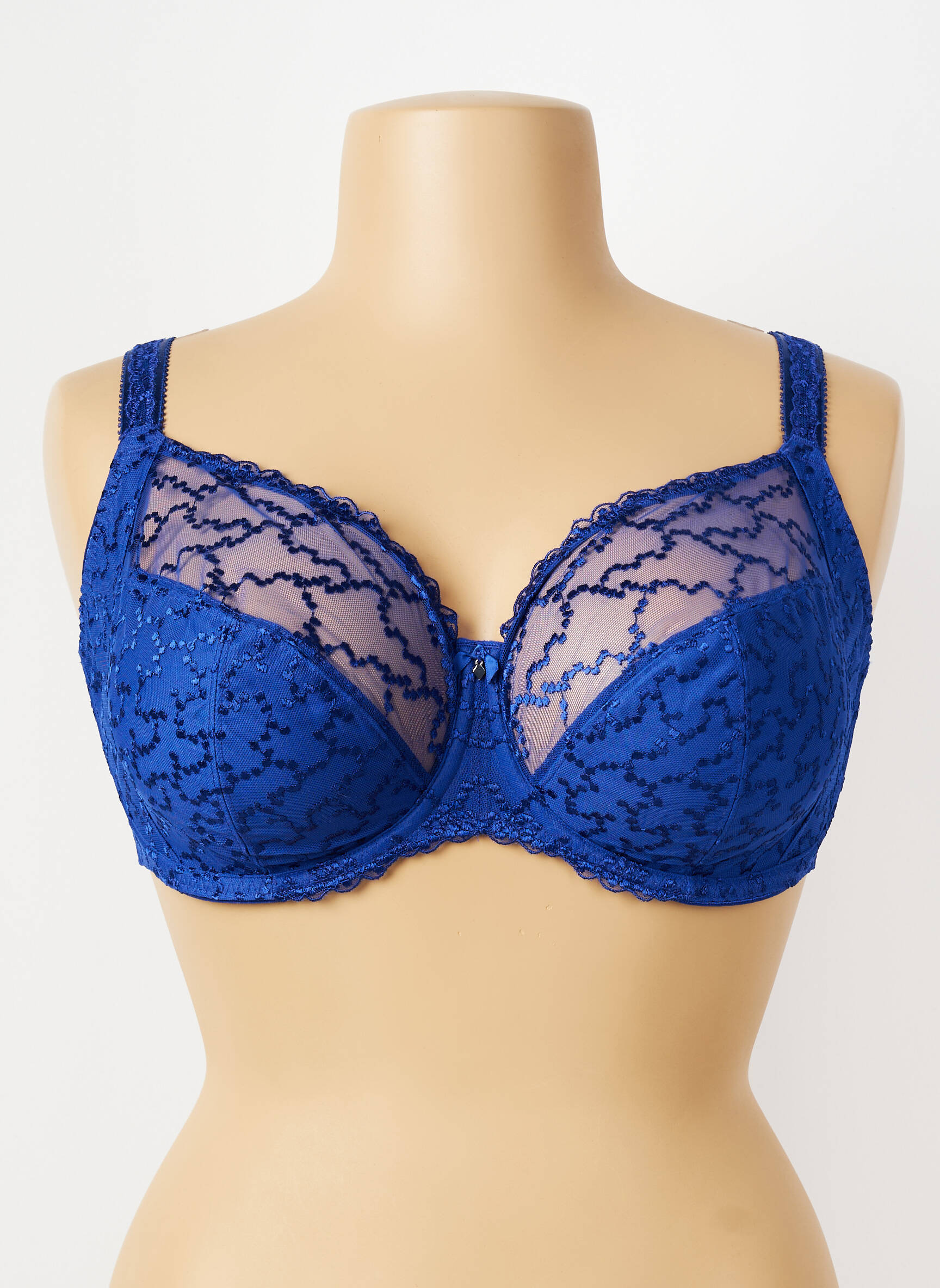 Soutien-gorge effet matière satinée haut soutien-gorge emboitant bleu FANTASIE femme